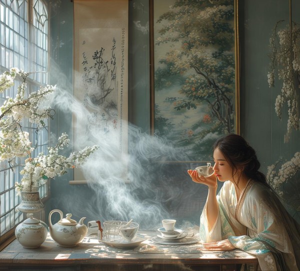 茶香的时光，中西交融的时光美