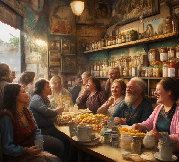 餐饮店餐后零食与文化传承的见证