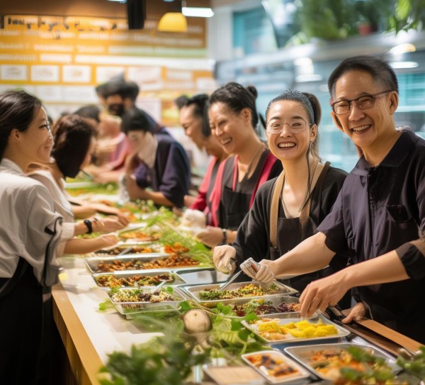 构建高效服务保障，构建和谐食堂